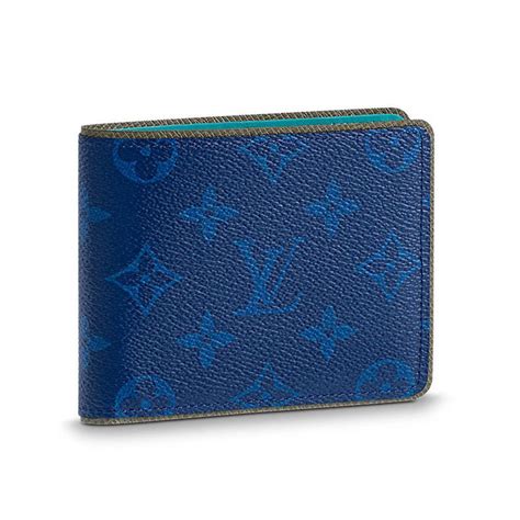 louis vuitton wallet blue.